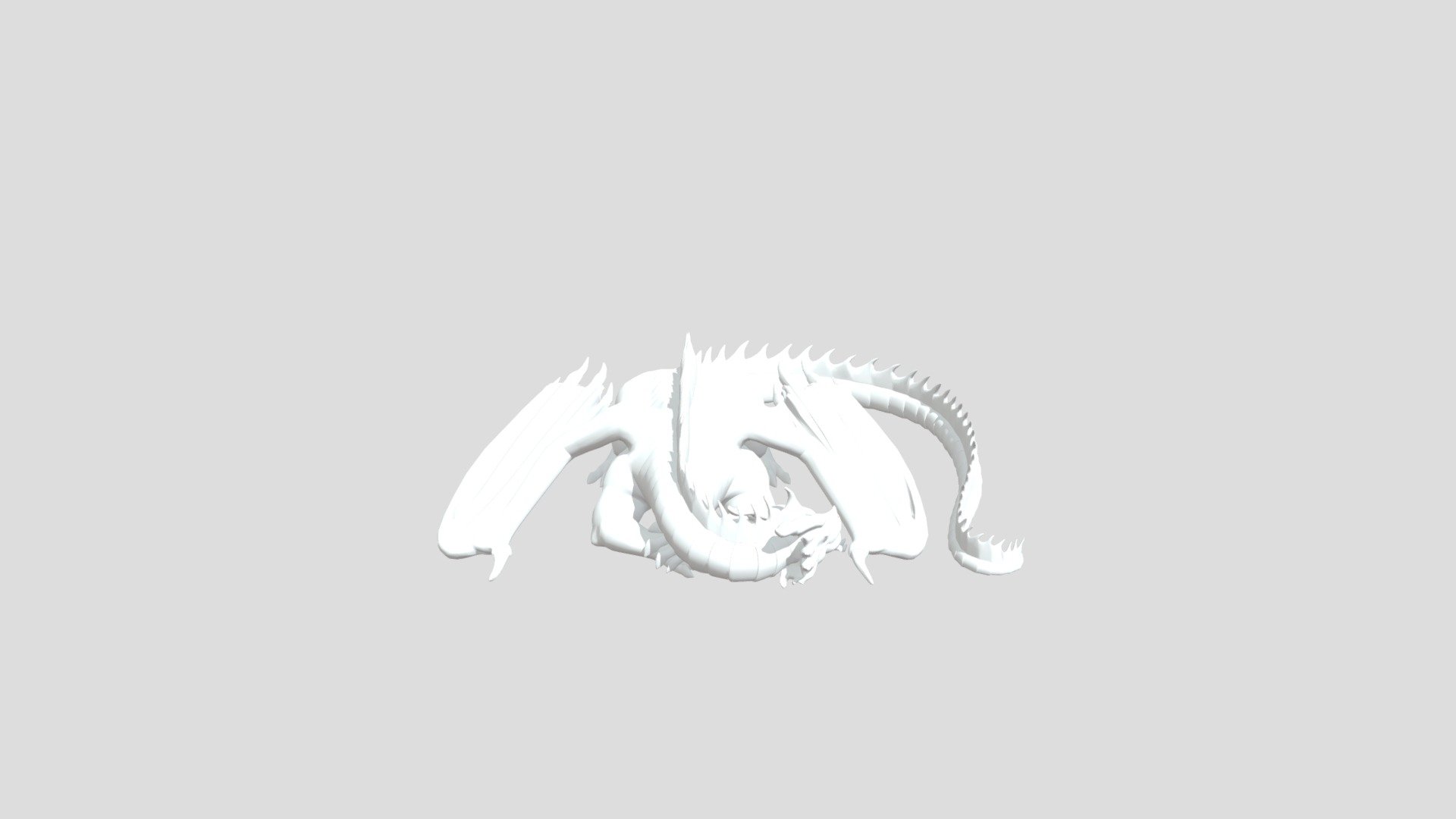 Sleeping Dragon Just Body 3d model