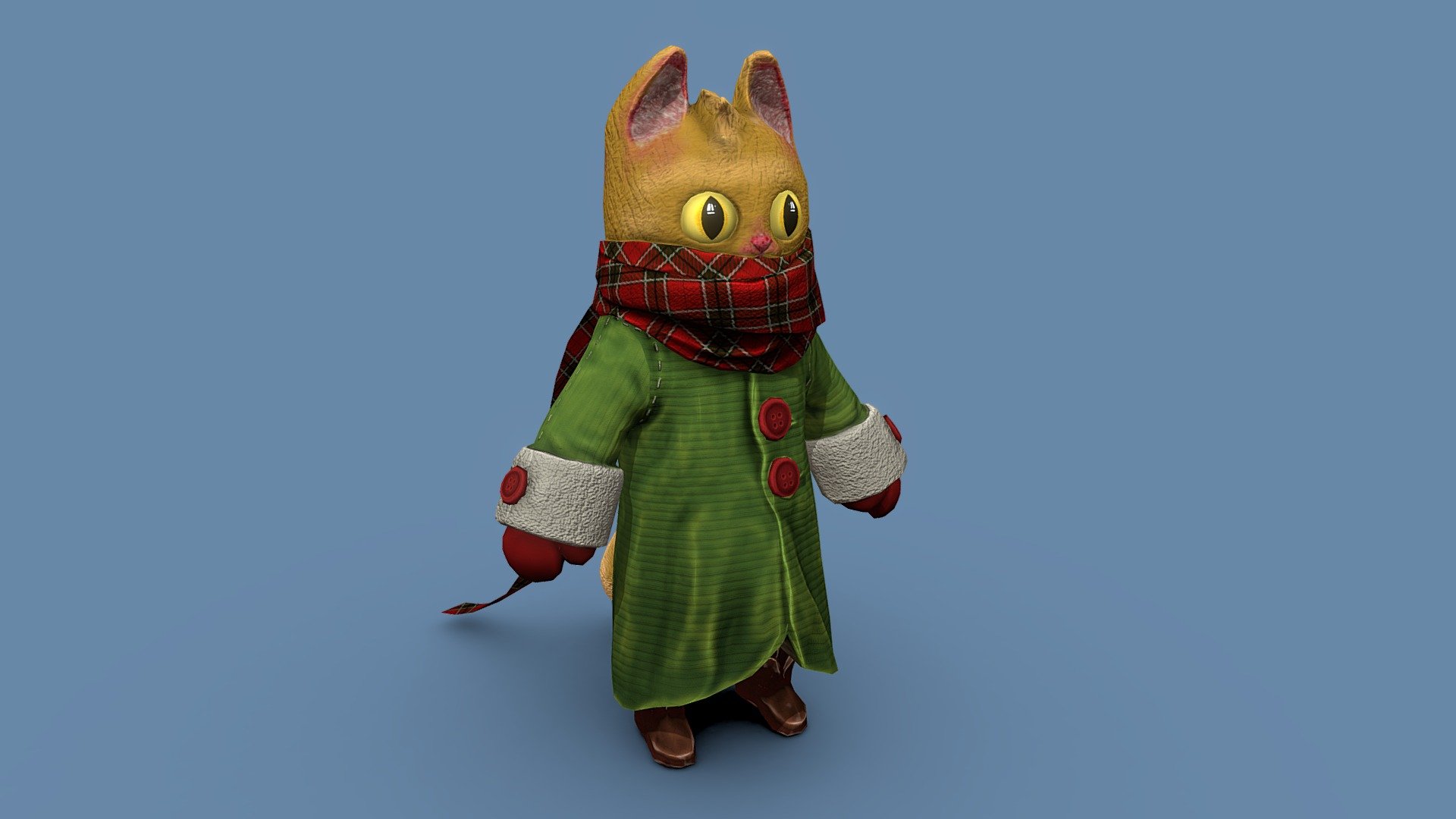 Cat Scarf 3d model