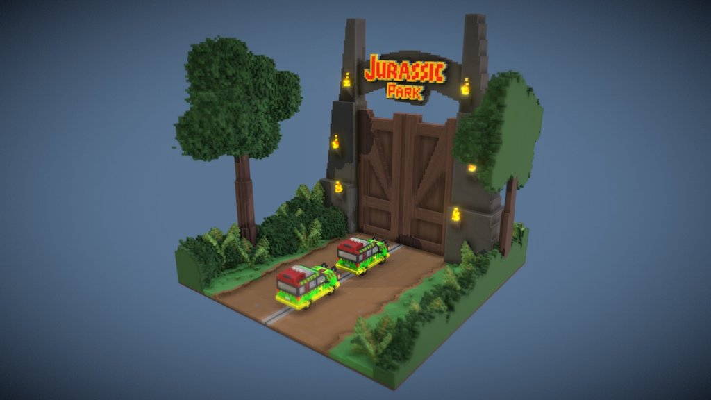 Jurassic Park 3d model