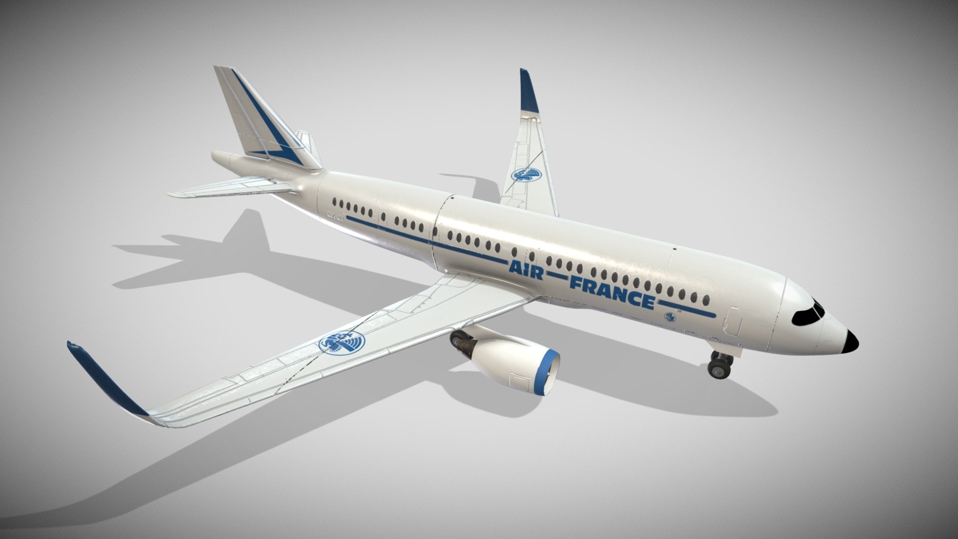 Airbus Air France 3d model