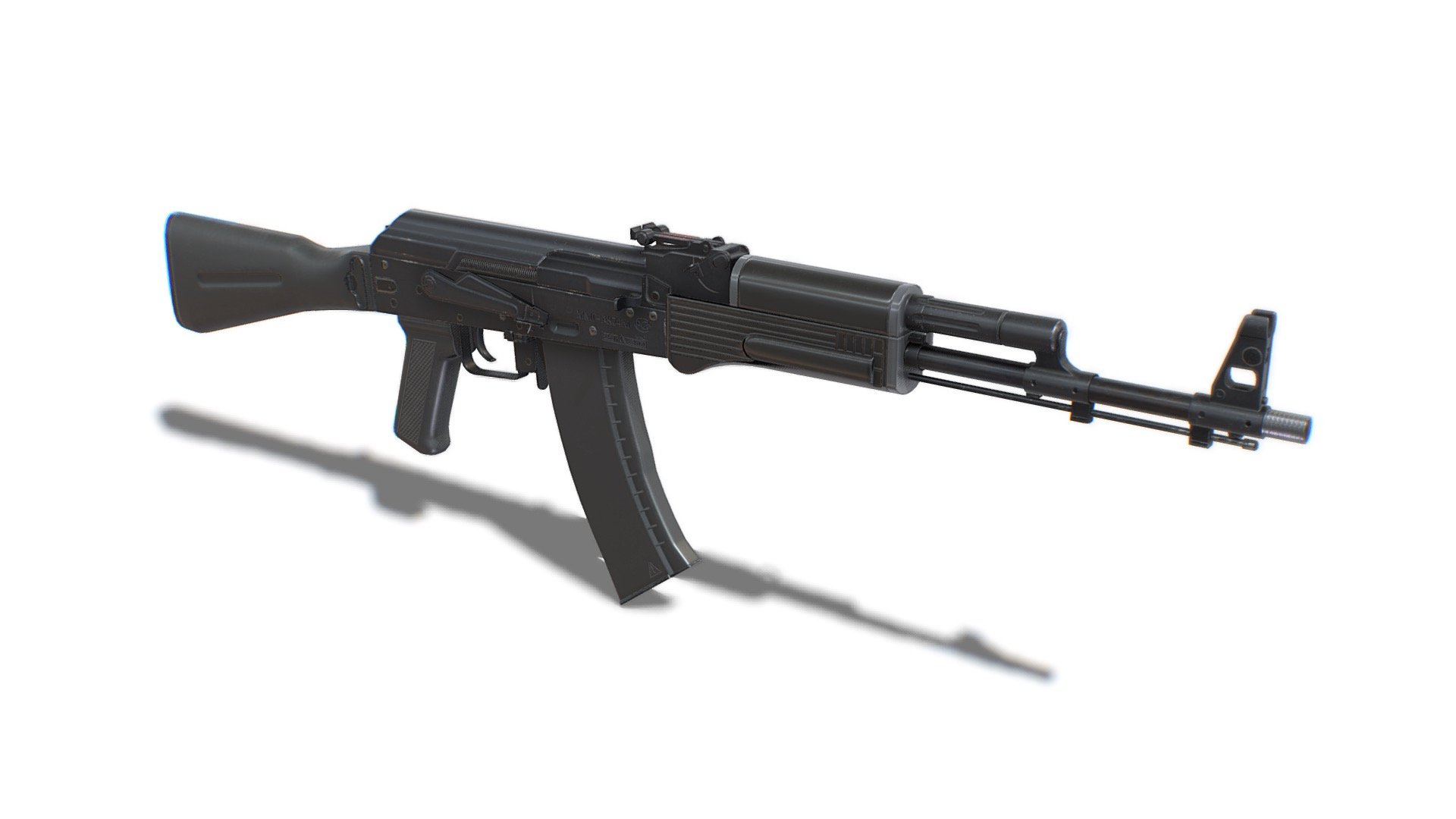 Assault Rifle AK-74М 3d model