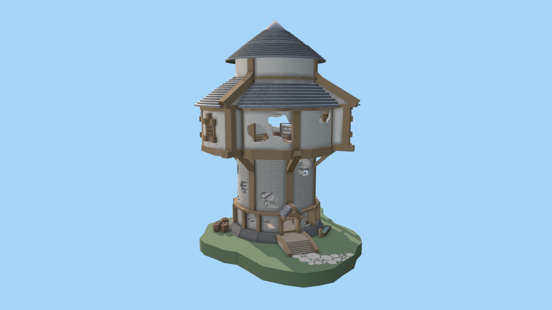 The alchemist tower 3d model