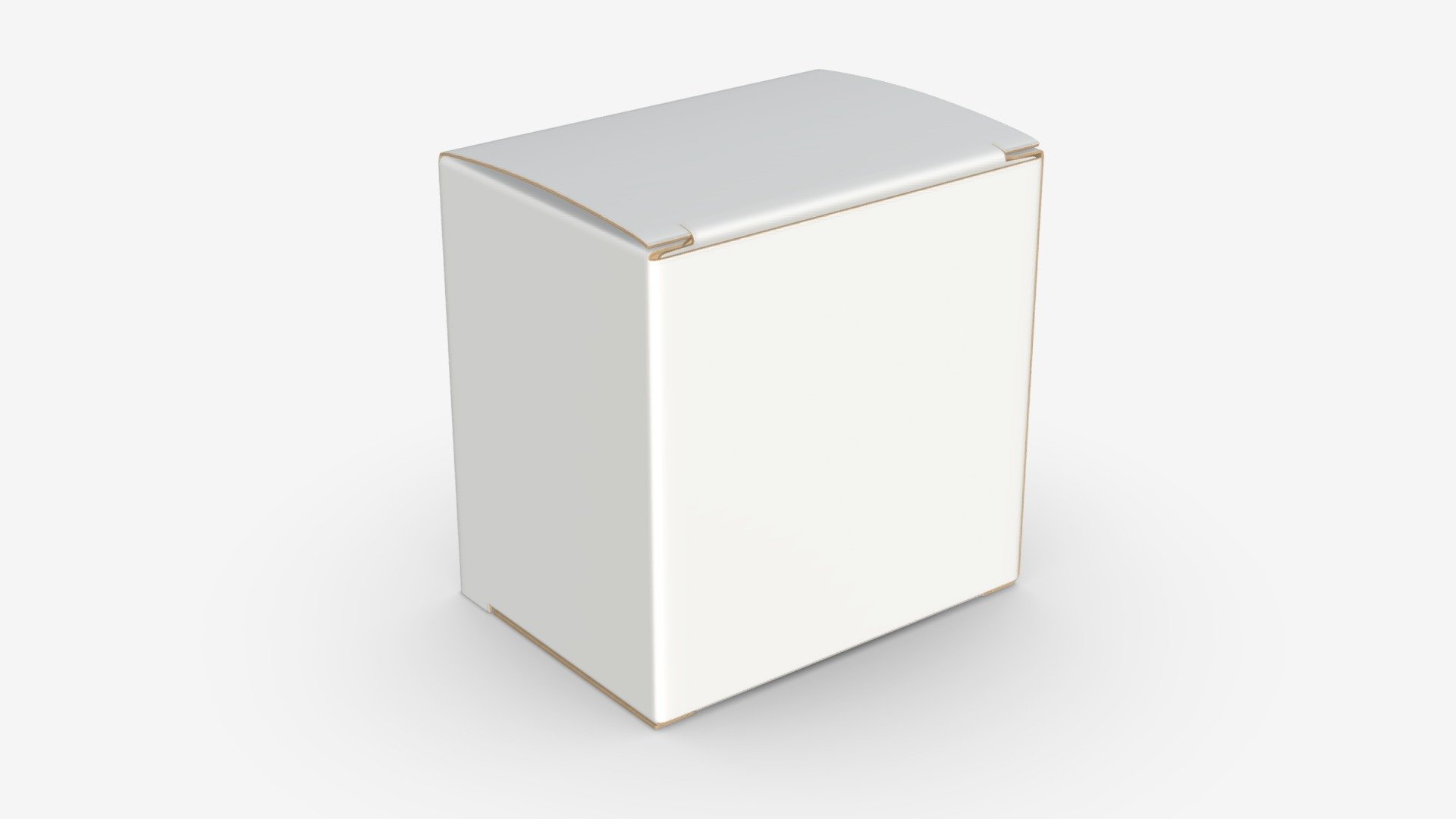 Paper box mockup 08 3d model