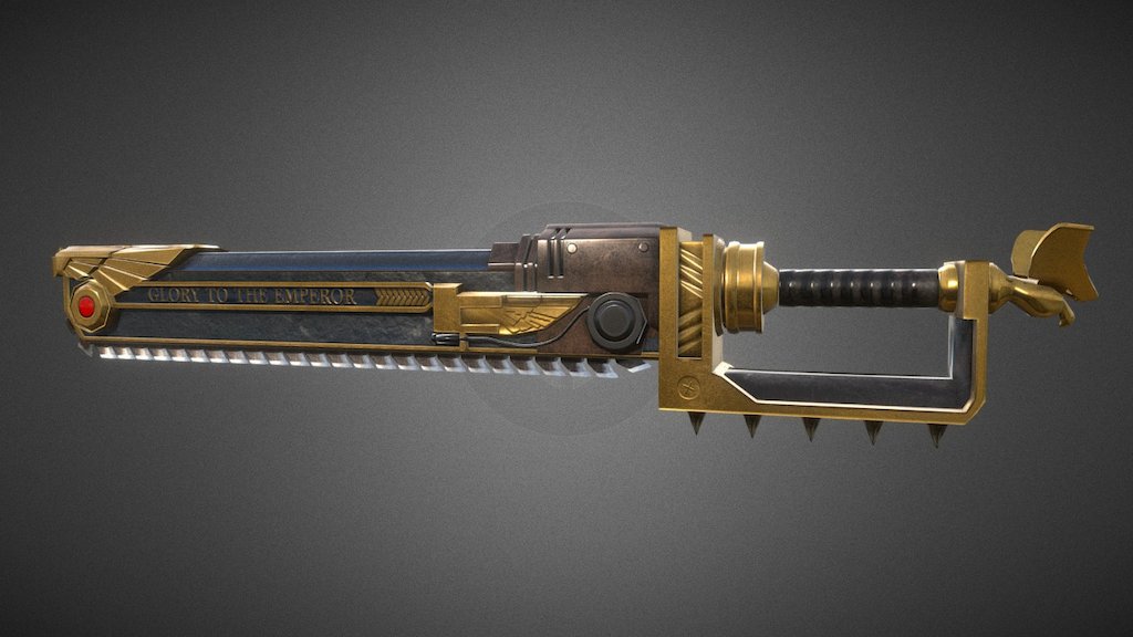 Chainsword W40K 3d model