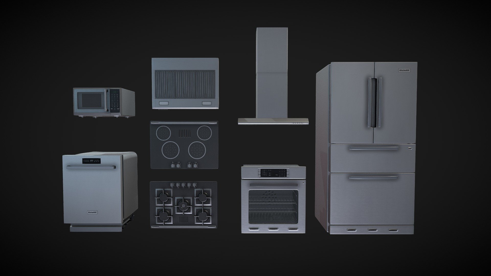 Kitchen Pack 3d model