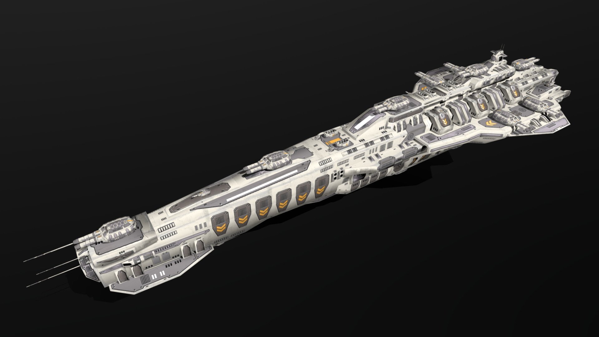 Scharnhorst Class Heavy Cruiser 3d model