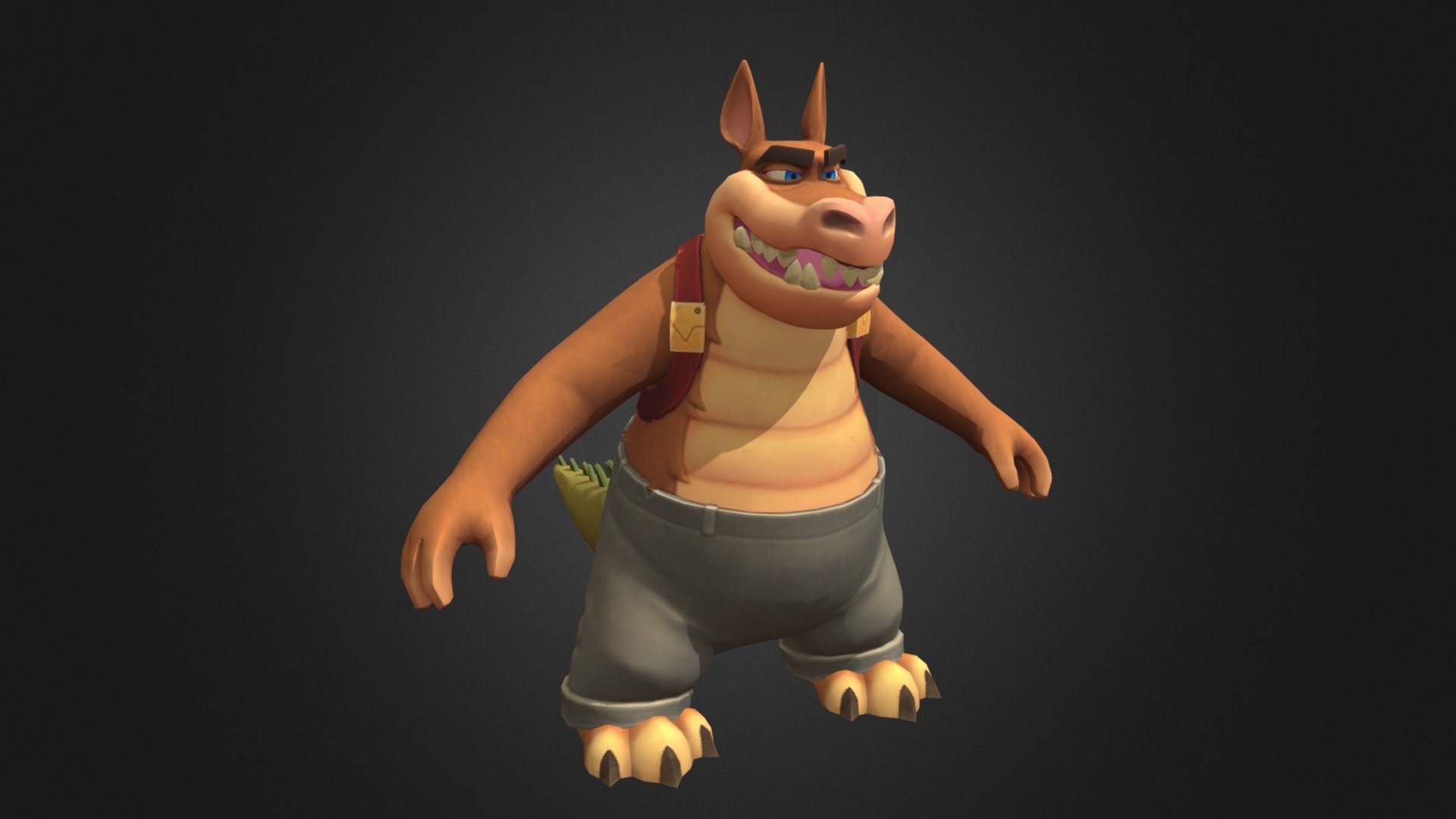 Dingodile (Crash On The Run) 3d model