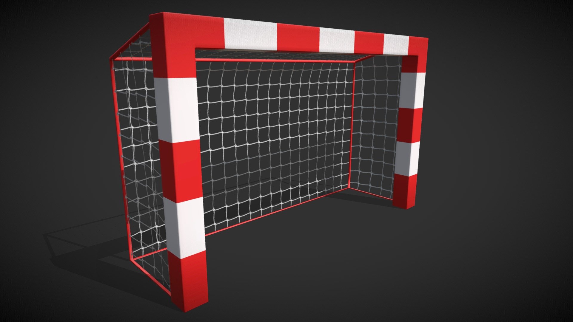 Soccer Goal Low-Poly 3d model