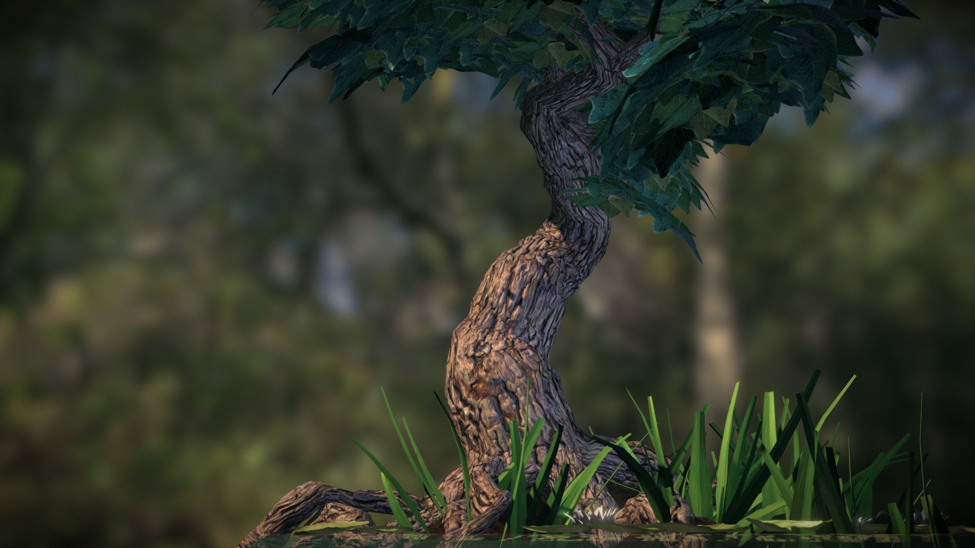 Swamp tree 3d model