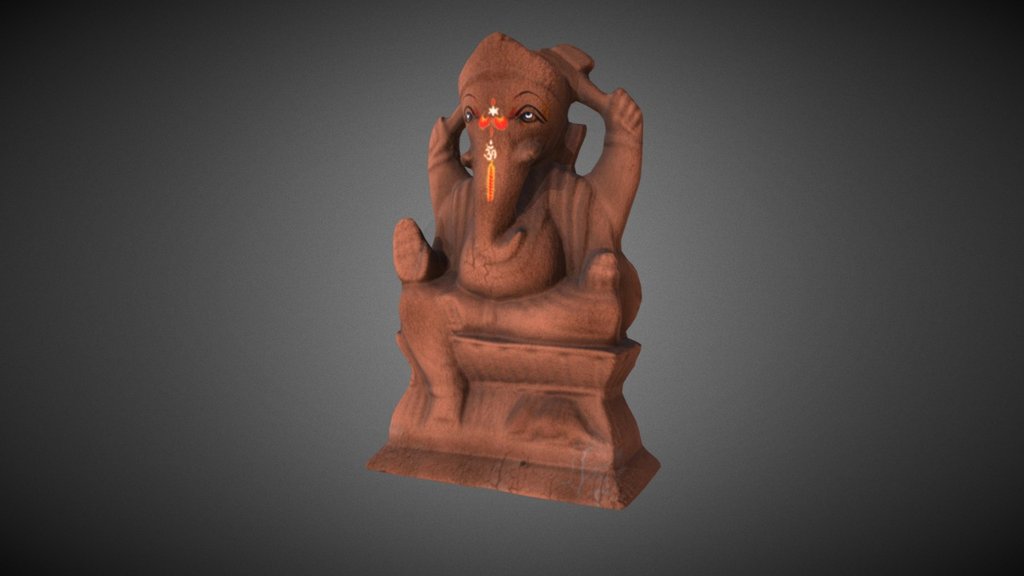 Lord Ganesha Low Poly 3d model