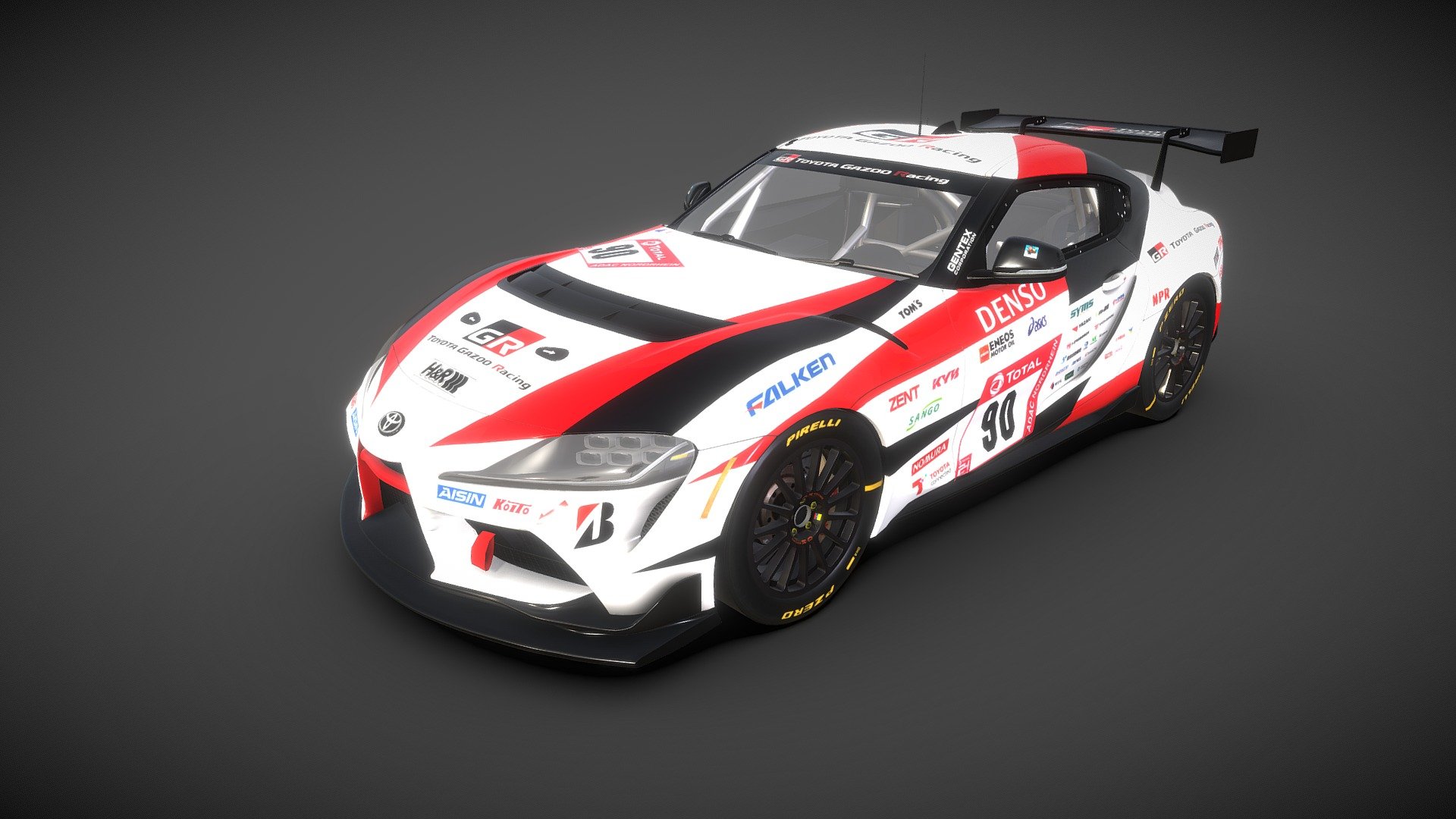 Toyota Supra GR GT4 3d model