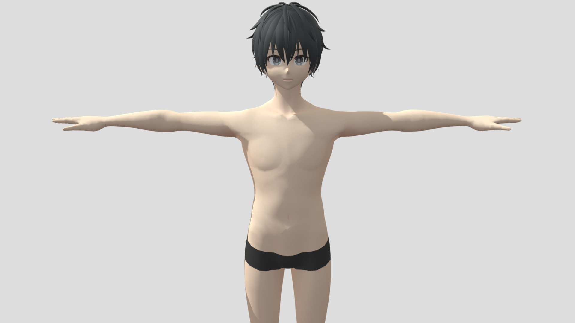 【Anime Character / alex94i60】Basic Male 3d model