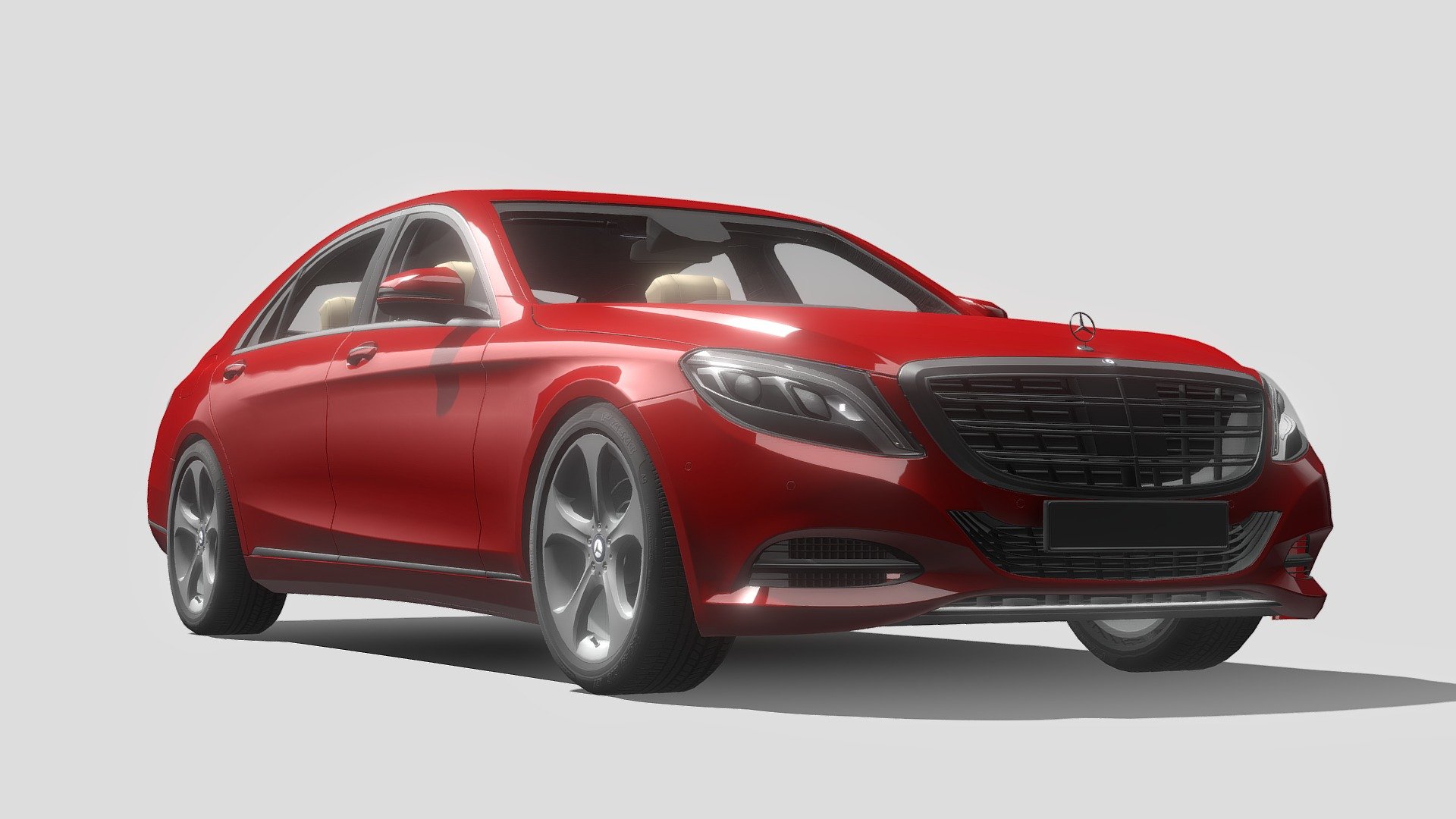 Mercedes Benz Luxurycar Model 3d model