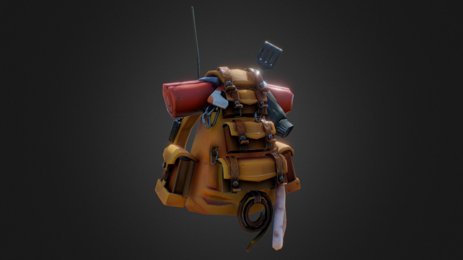 Wild Camp : BackPack 3d model