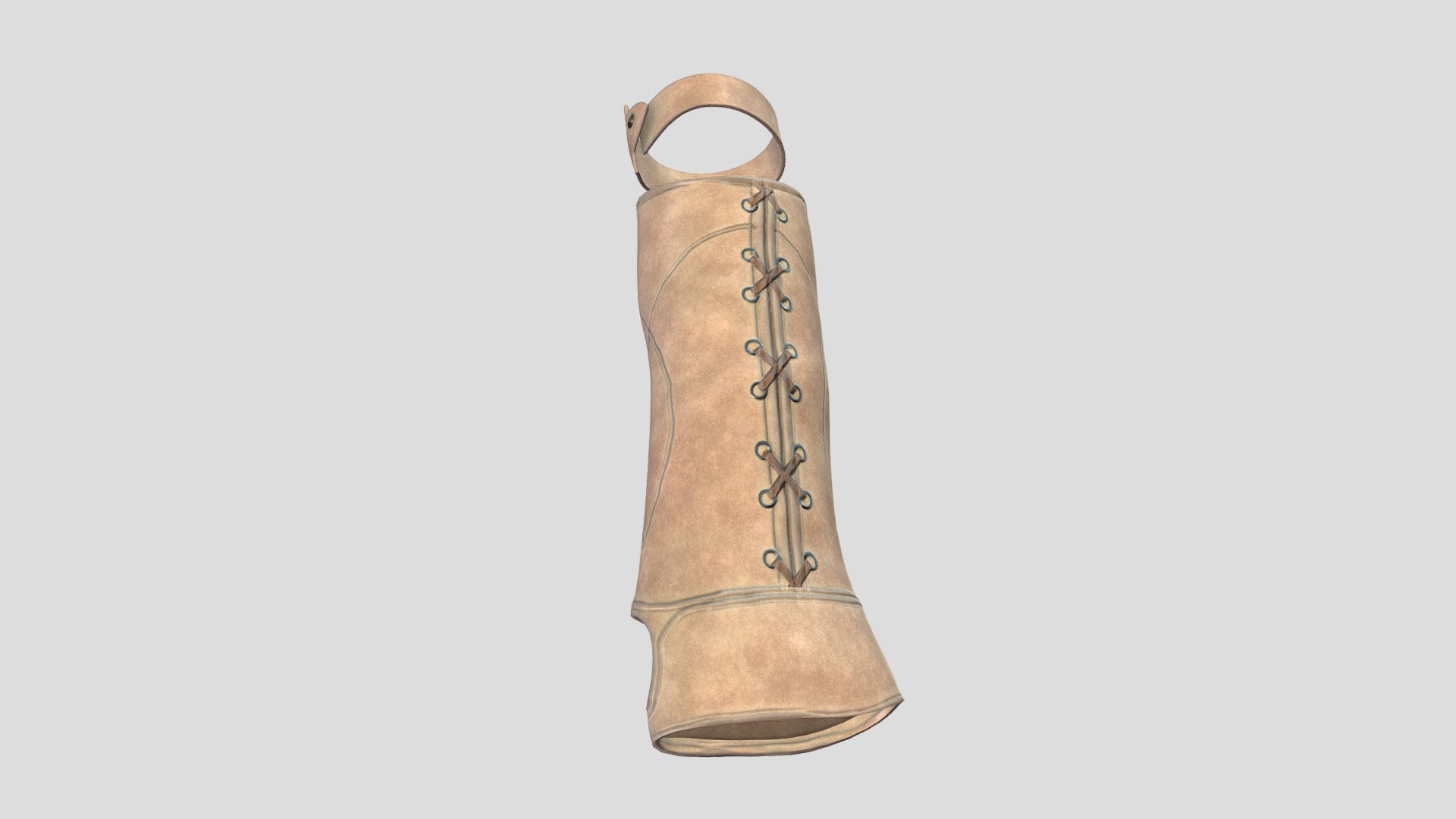 Female Fantasy Lower Arm Guard 3d model