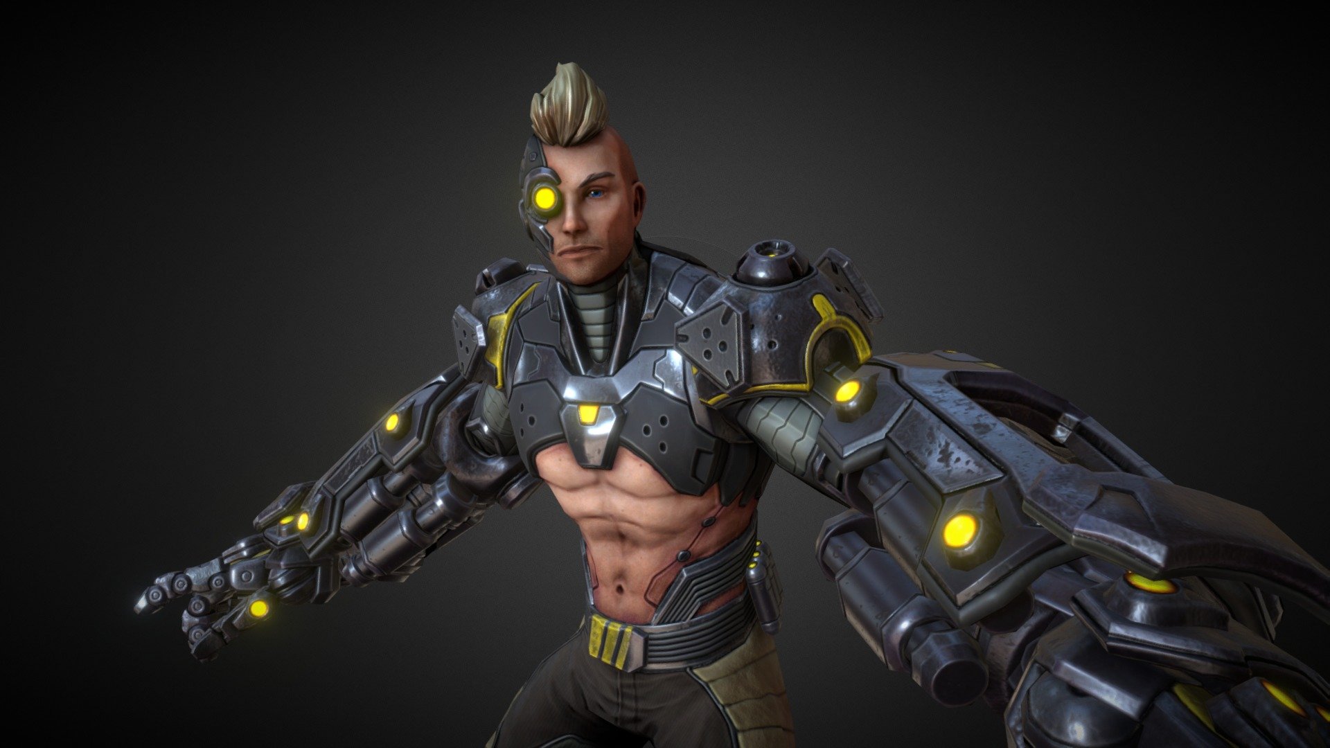 SMITE: Rocket Punch Mercury 3d model