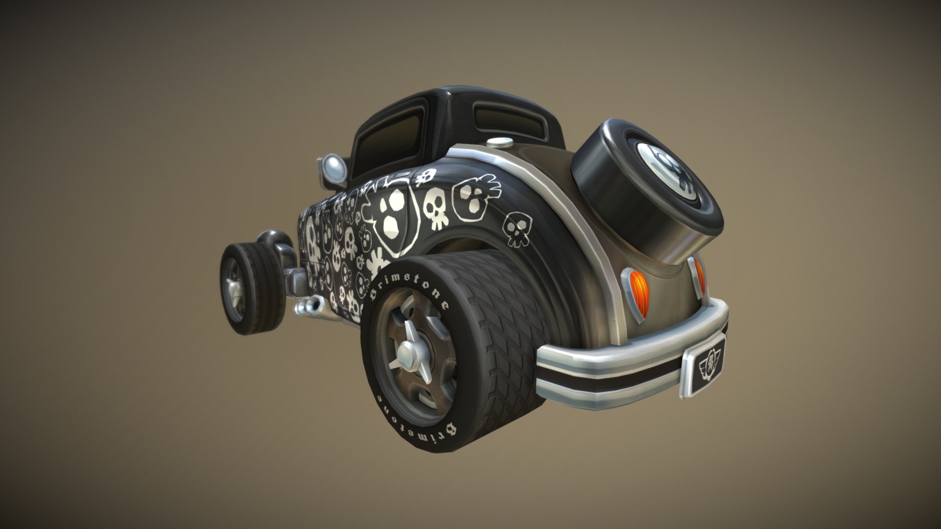 Hot Rod SKULL Livery 3d model