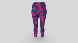 Sporty Womens Mid- Waisted Leggings