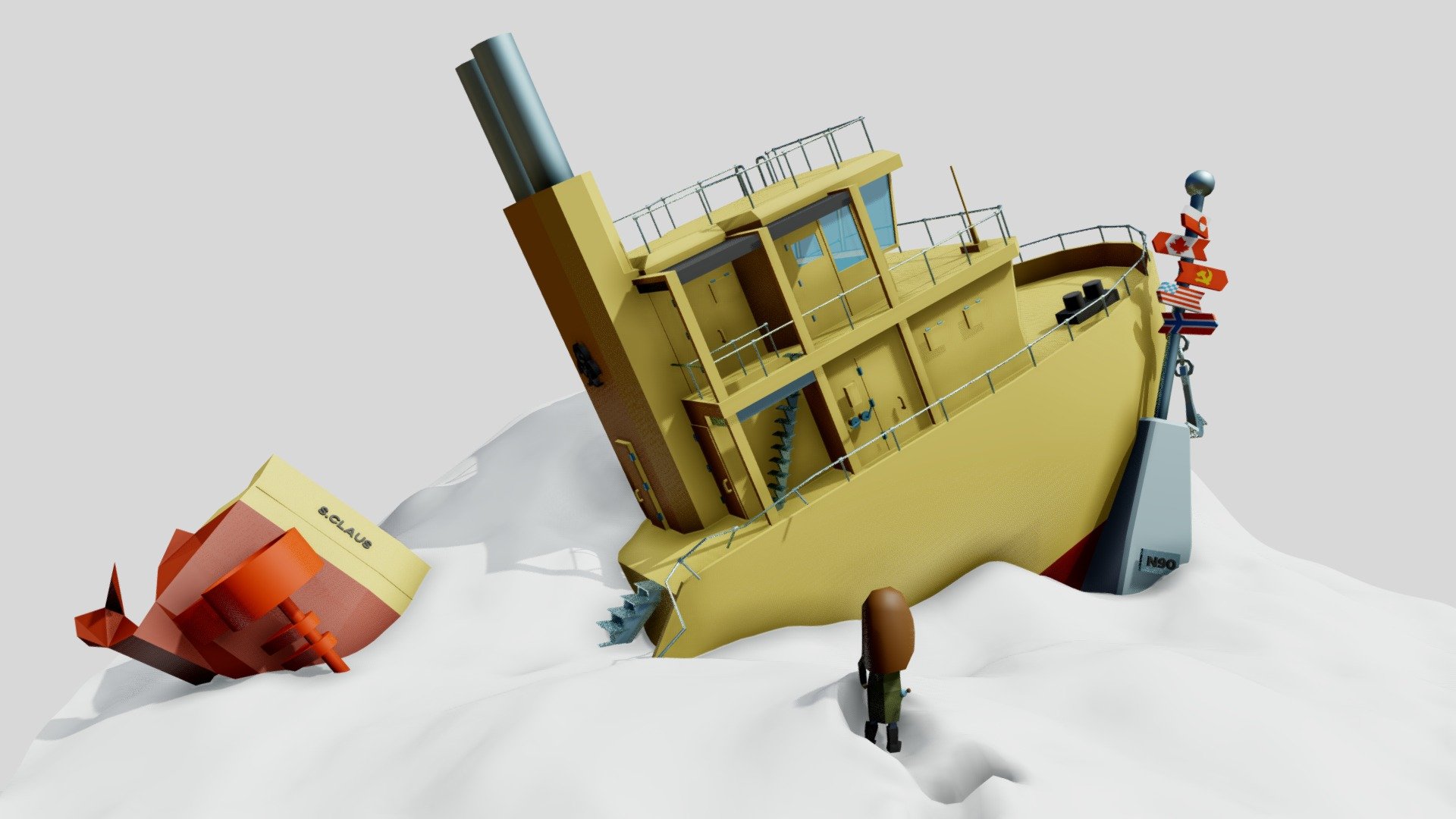 North case: North Pole (day 3) 3d model