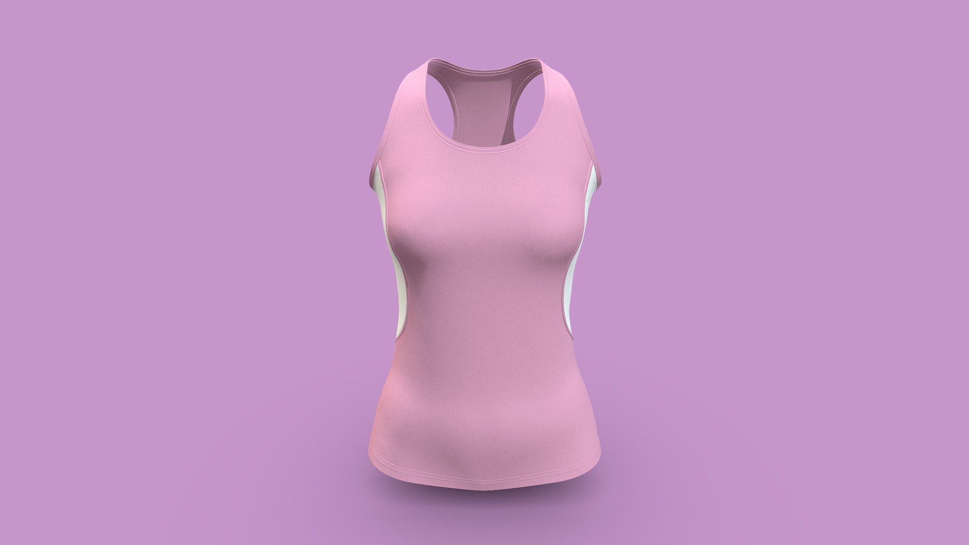 Sporty Tank Top For Women Design 3d model