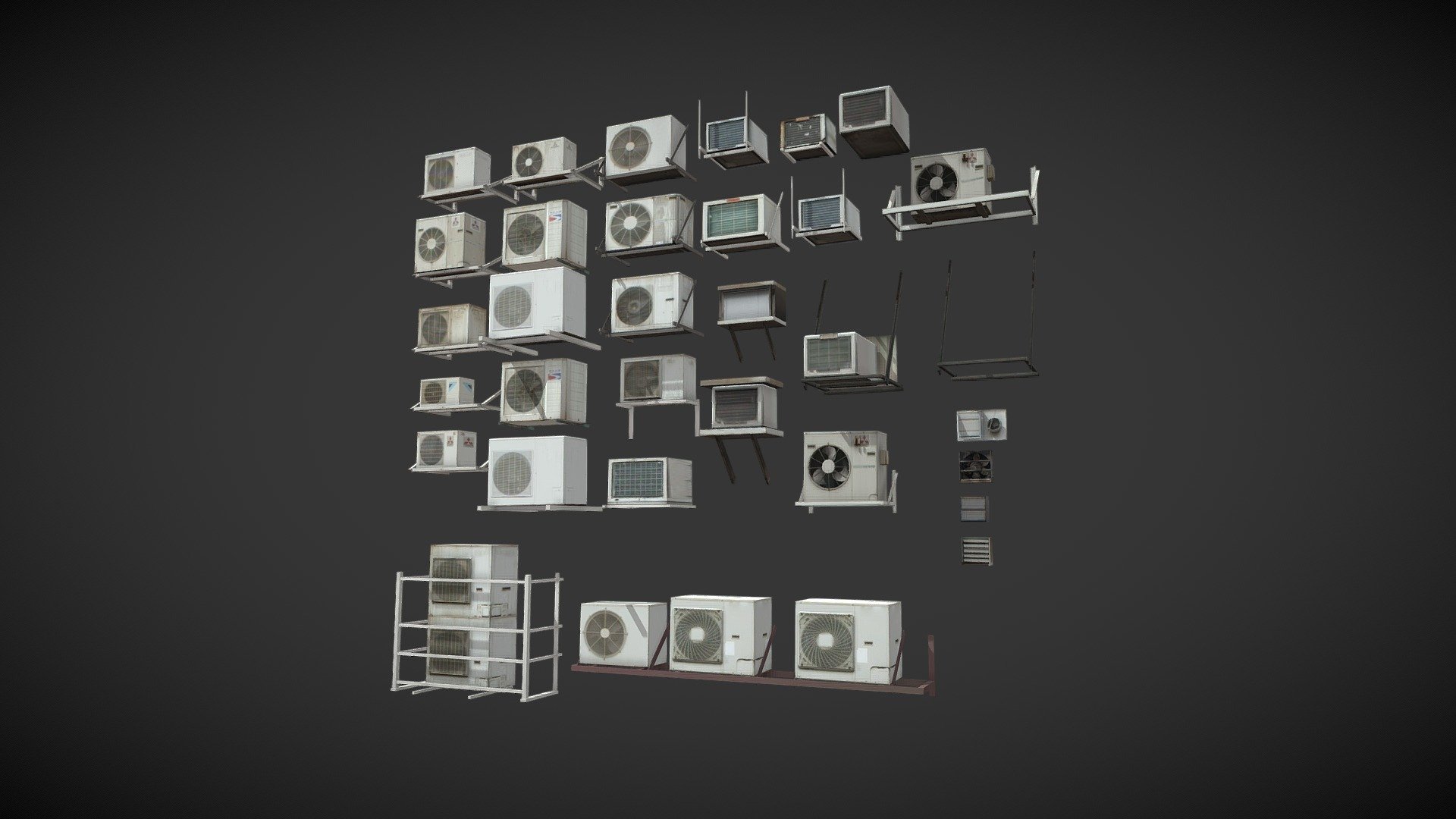 Air Conditioner Pack 3d model