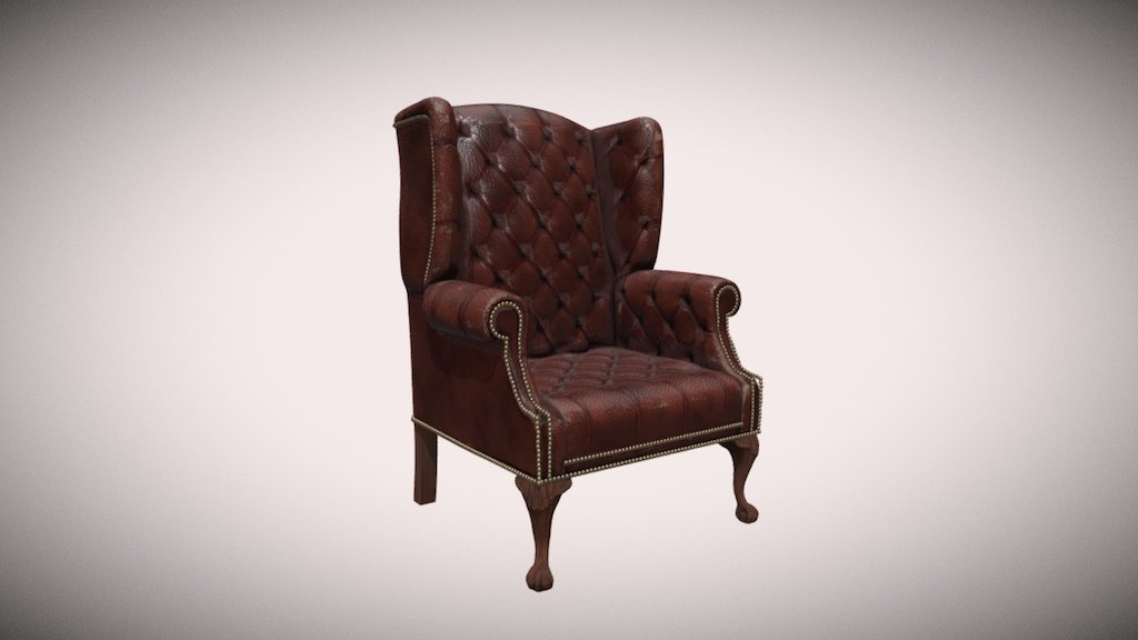 Old Armchair Textures Comparison 3d model