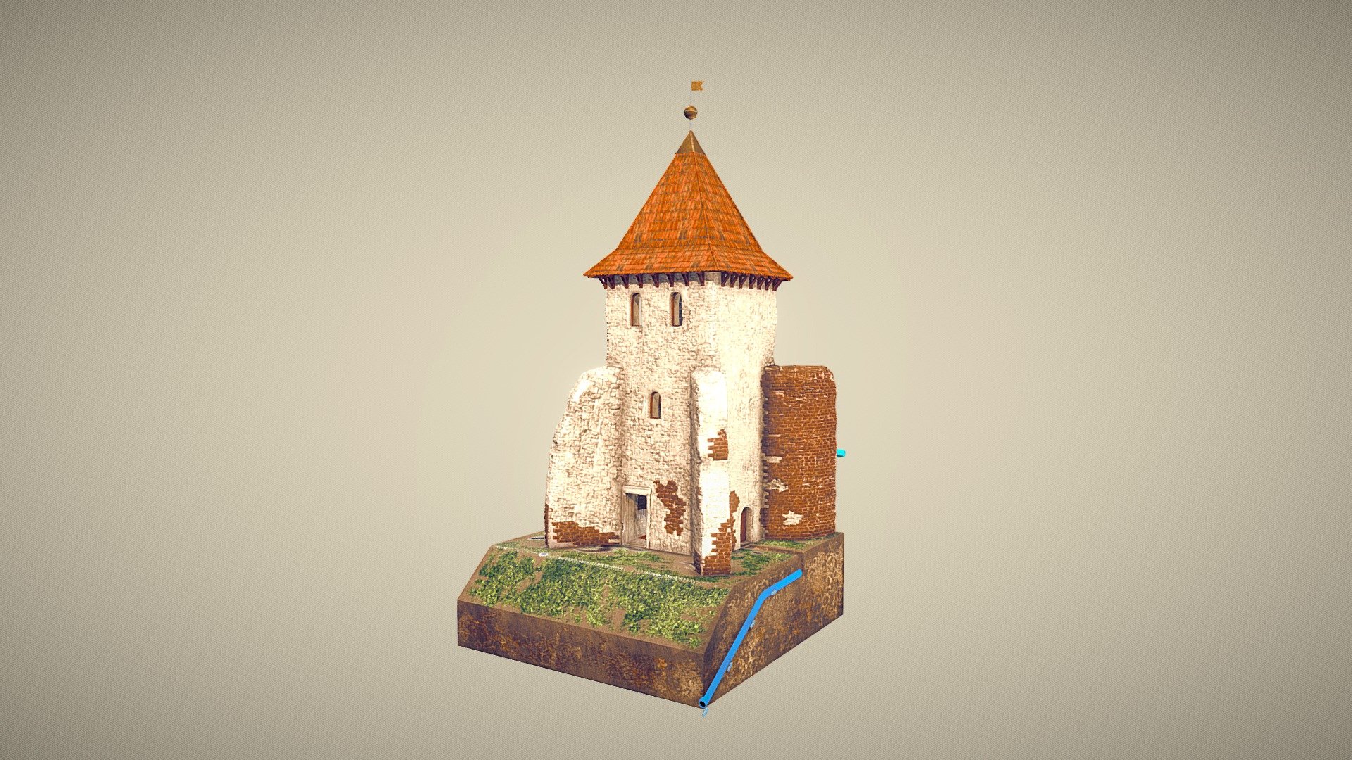 water tower, wieża wodna 3d model