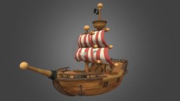 cartoon ship