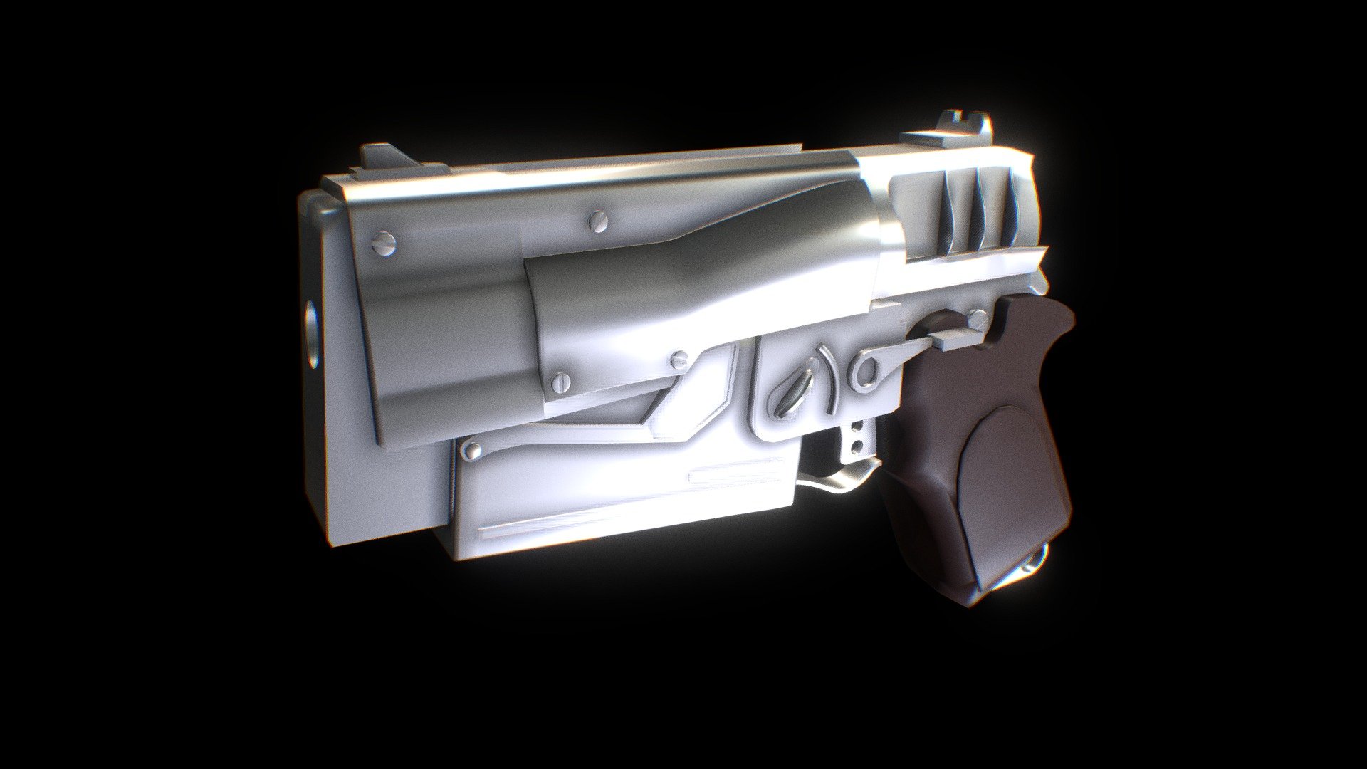 10mm pistol Fallout 4 3d model