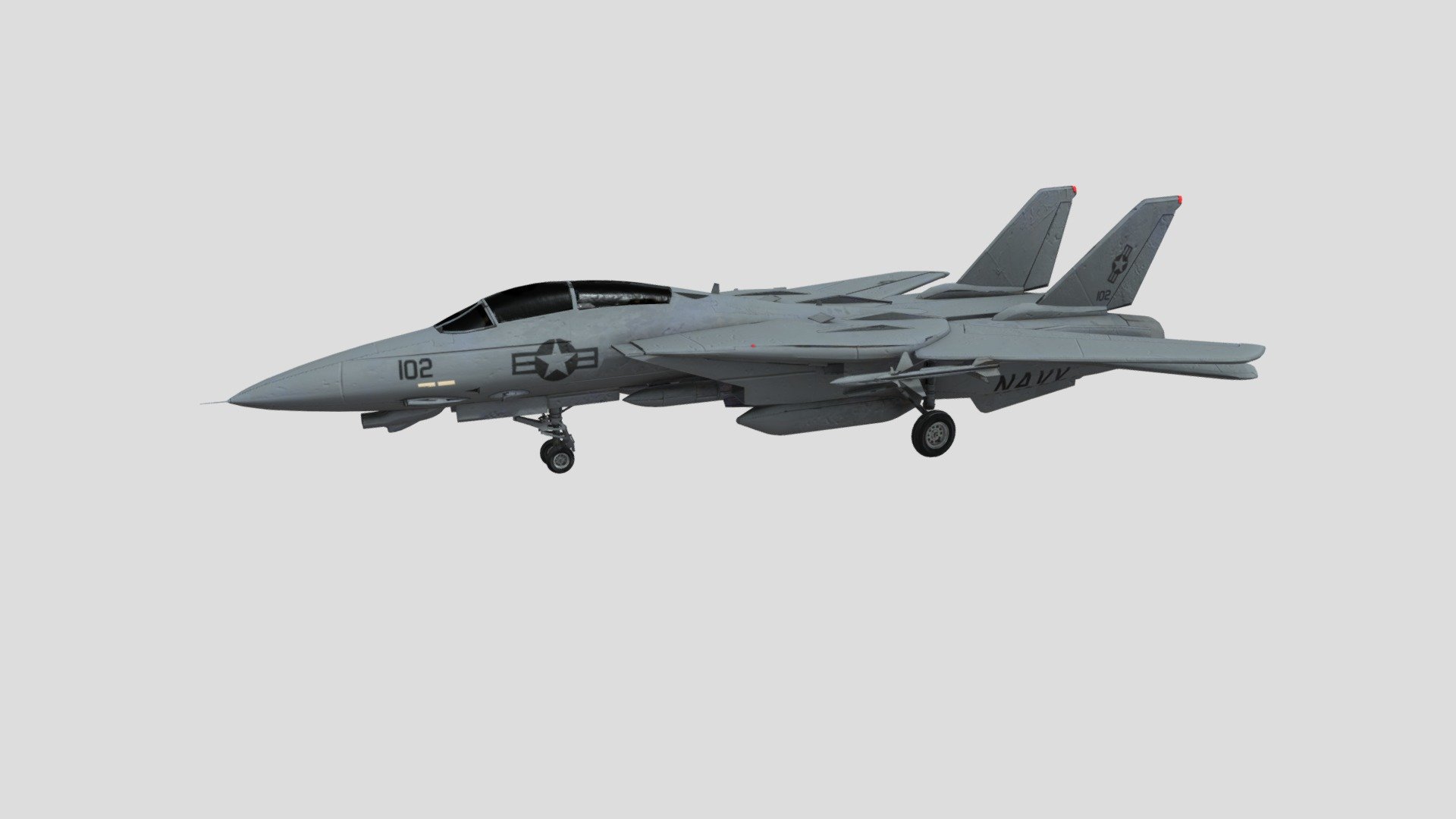 F-14 fighter 3d model