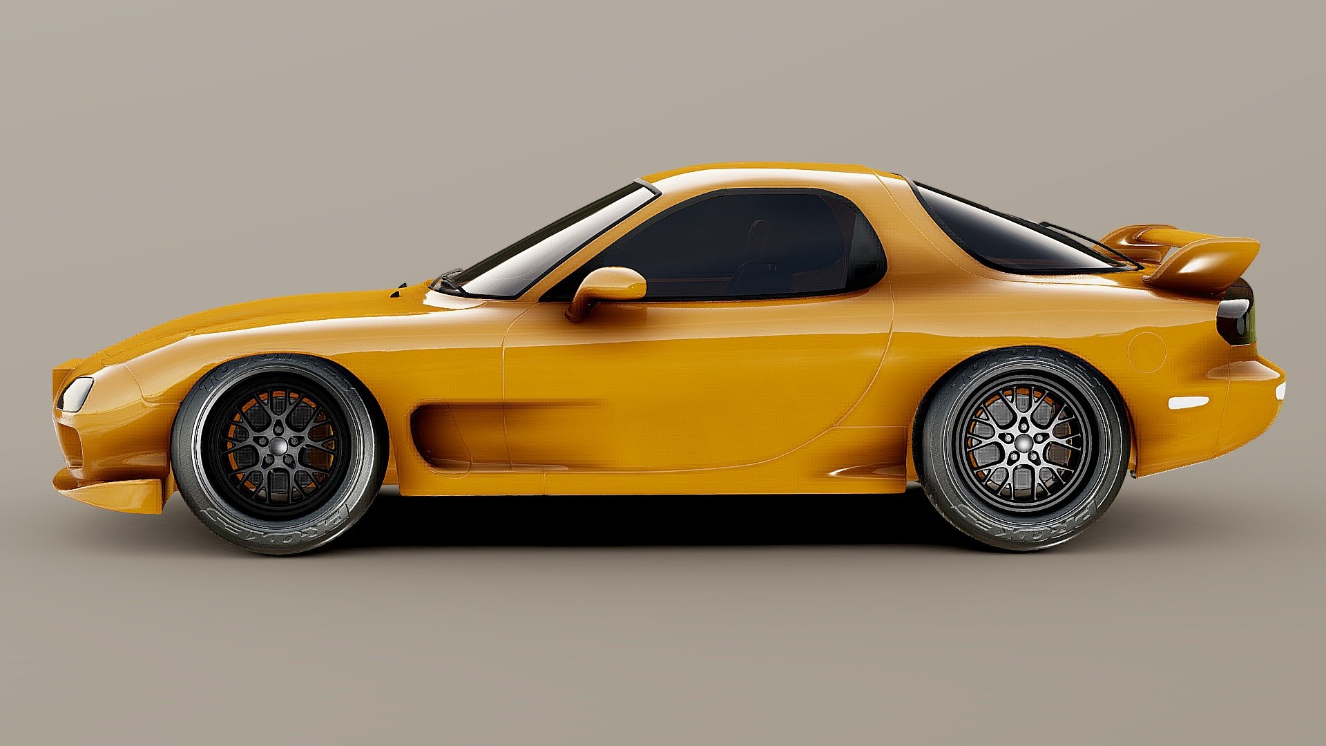 100K VIEWS!Mazda RX7 Limited edition 3d model