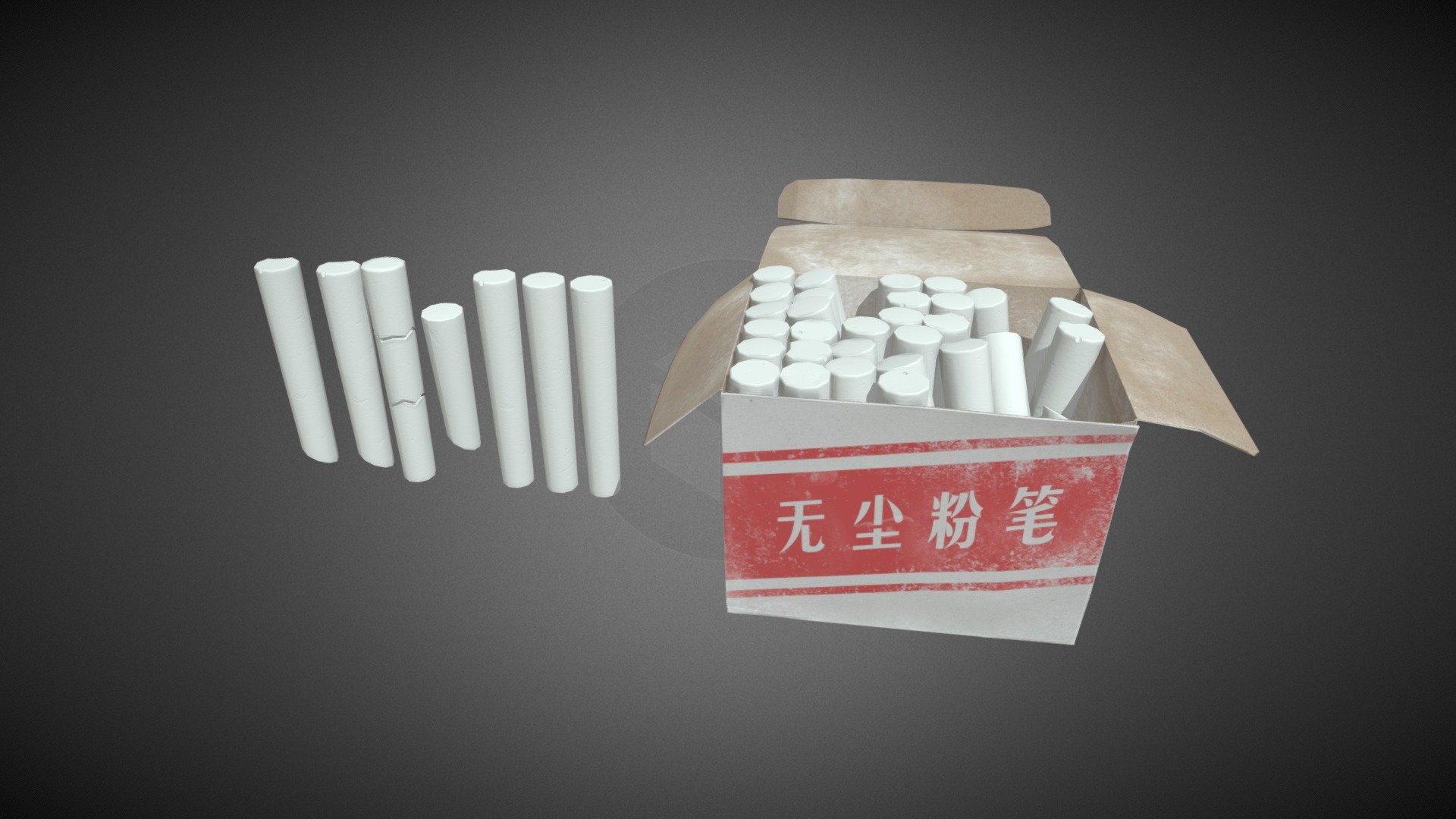 chalk 3d model