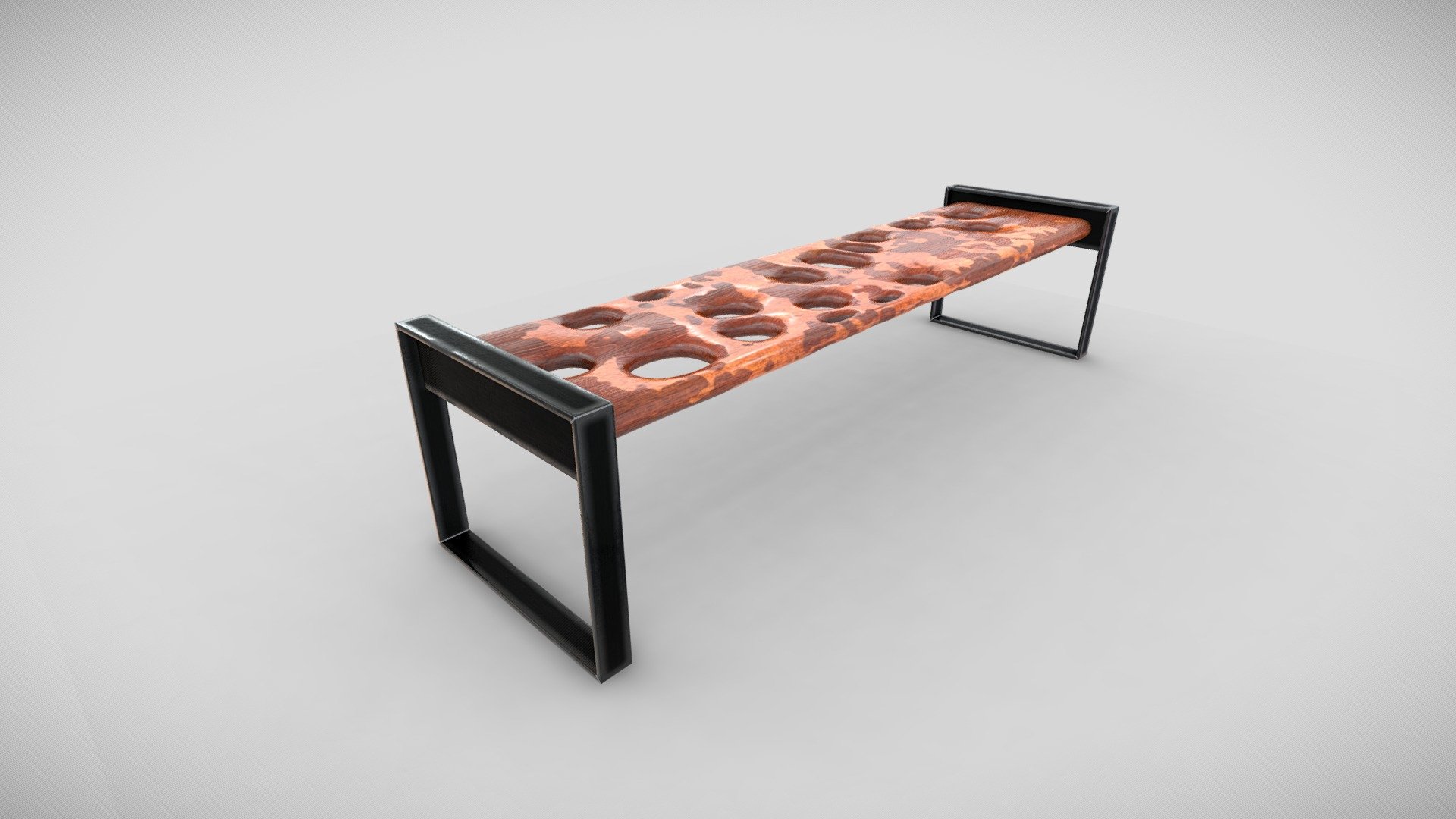 Designer Bench 3d model