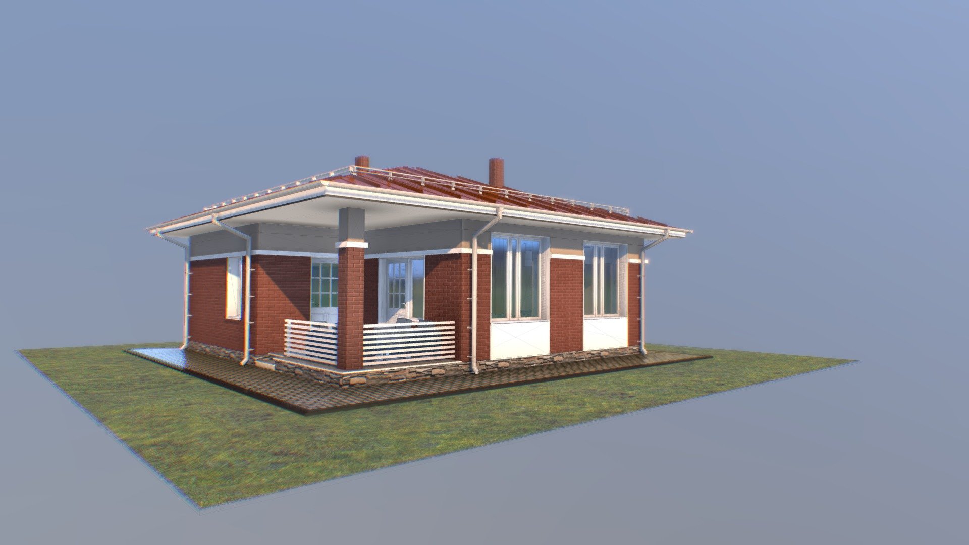 Little house_Leskolovo 3d model