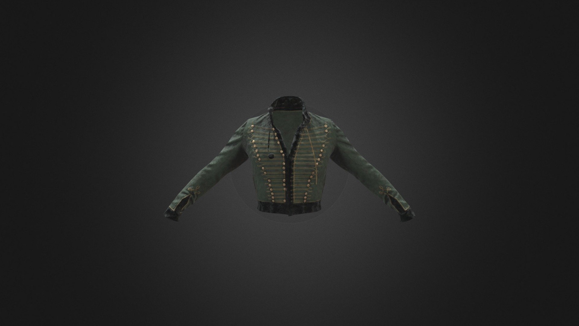 Napoleonic Hussar Pelisse 3d model