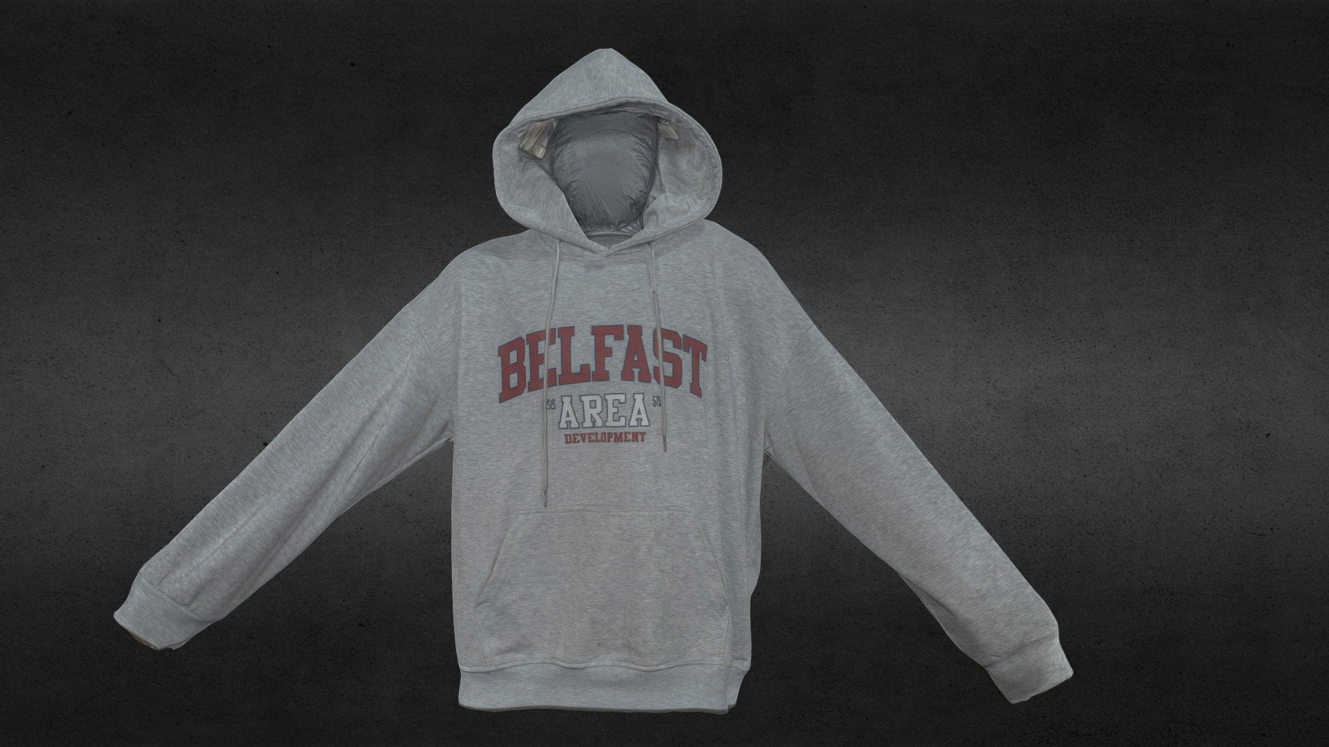 sweatshirt hood scan 3d model