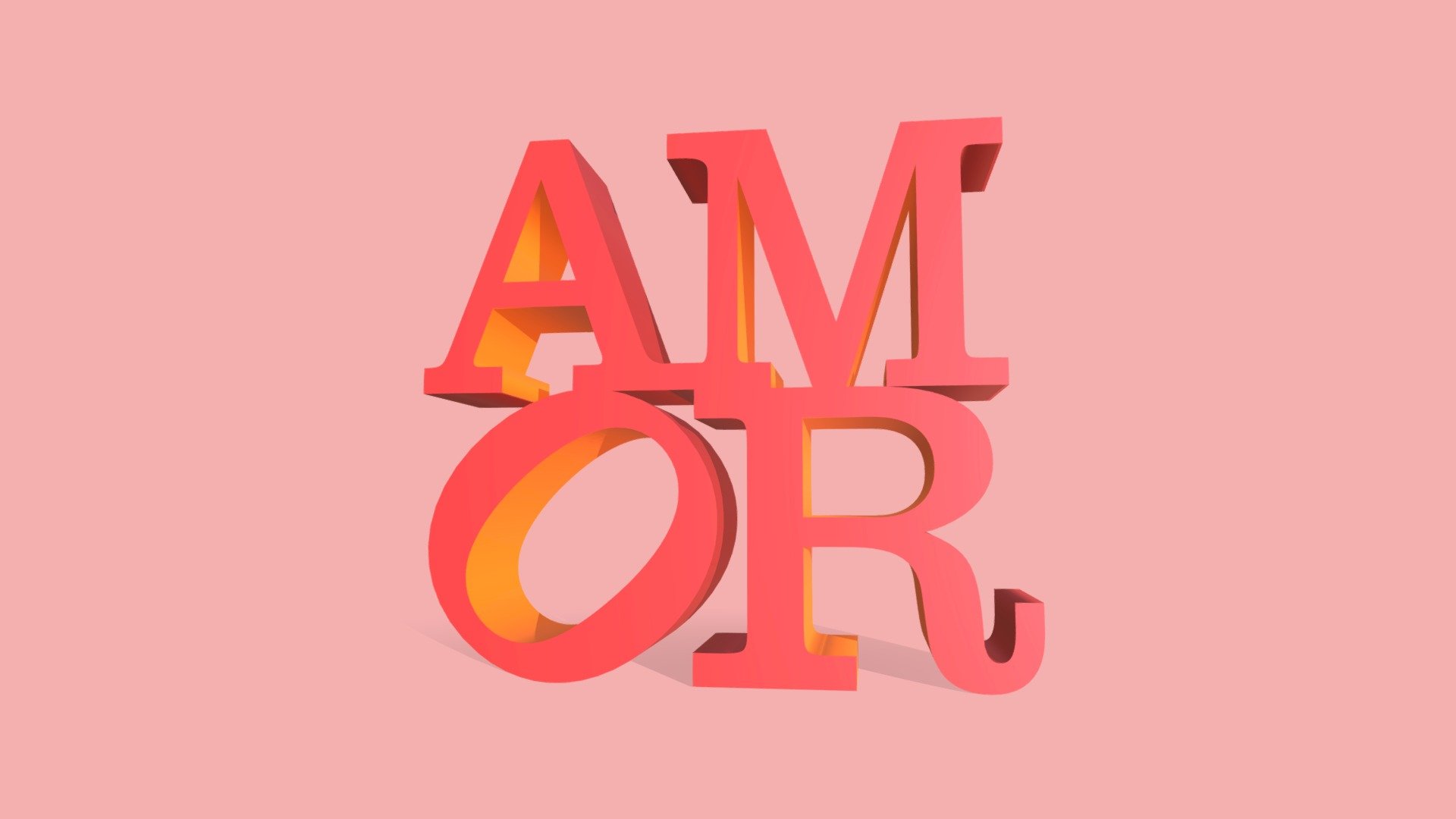 ❤️  Amor 3d model