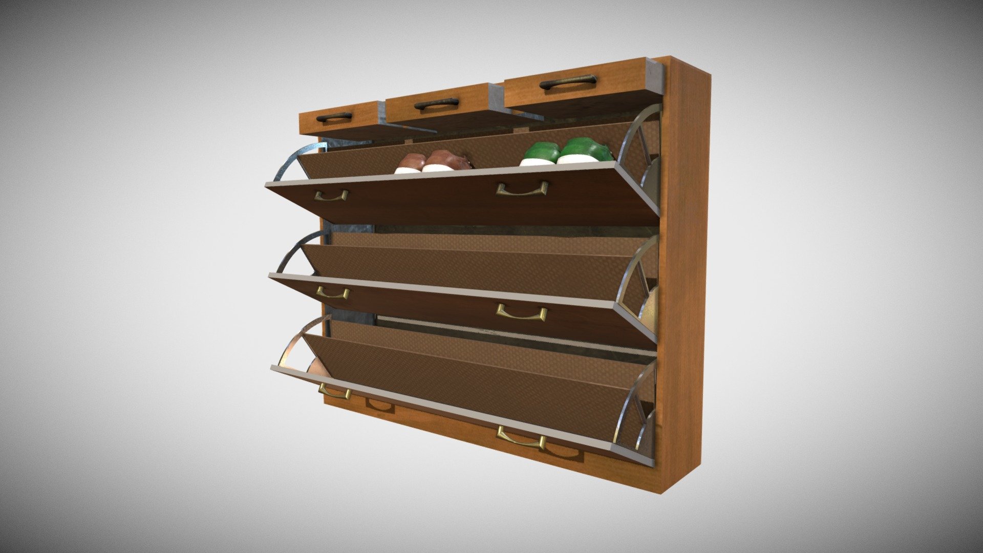 Shoes Rack 3d model