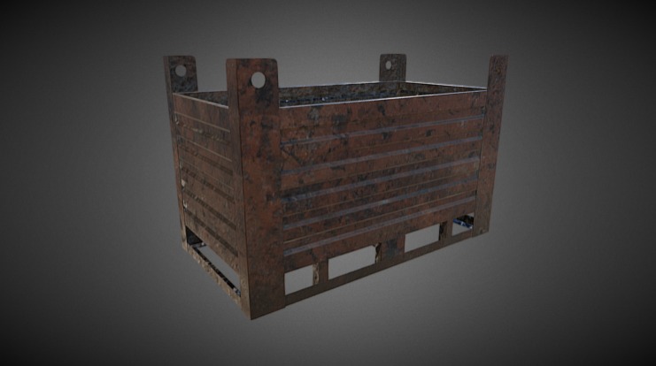 Container 3d model