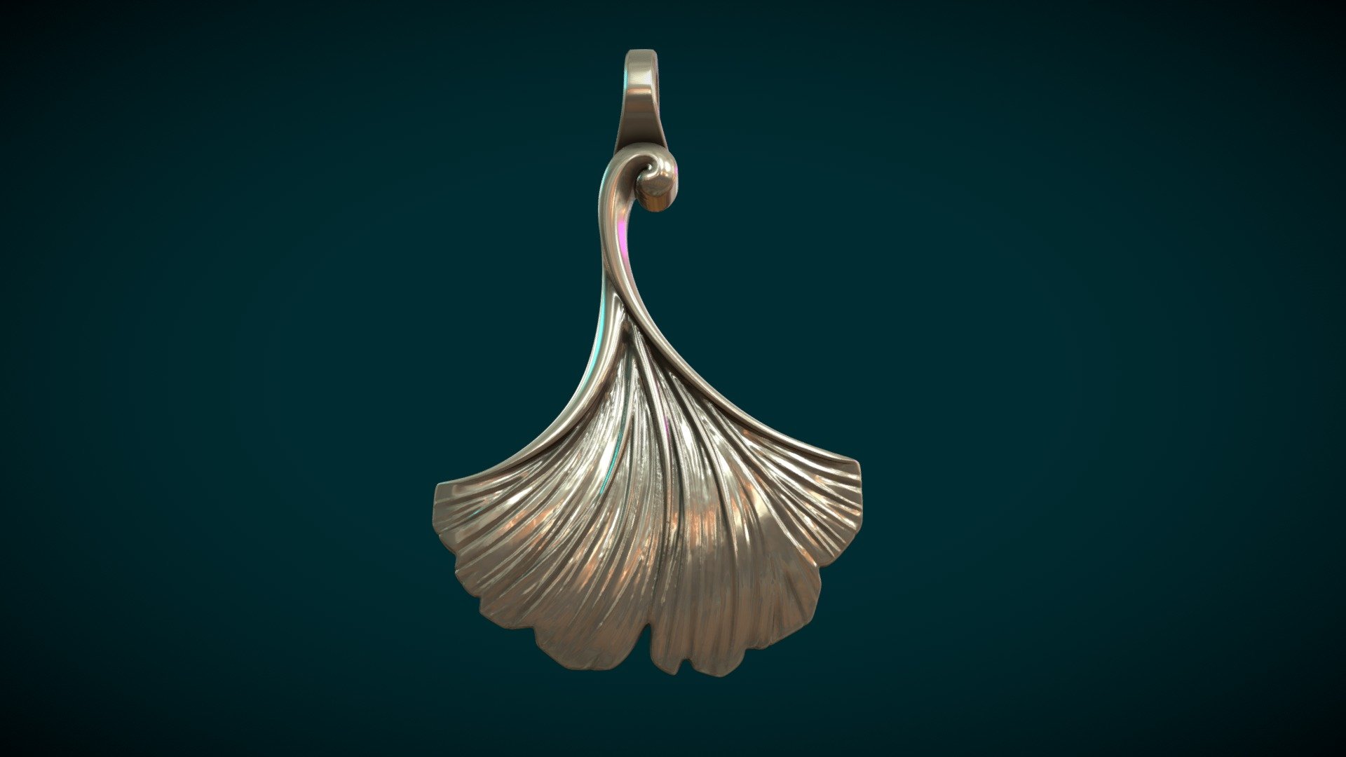 Ginkgo leaf 3d model