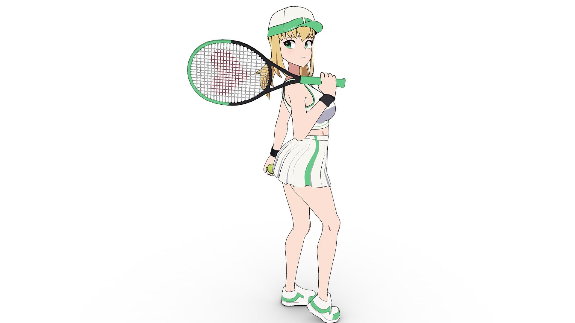 Anime Girl 3d model