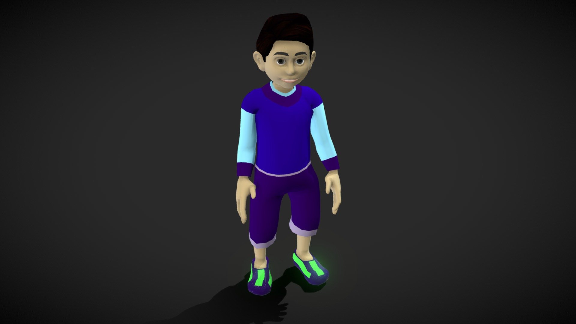 Cartoon Boy 3d model