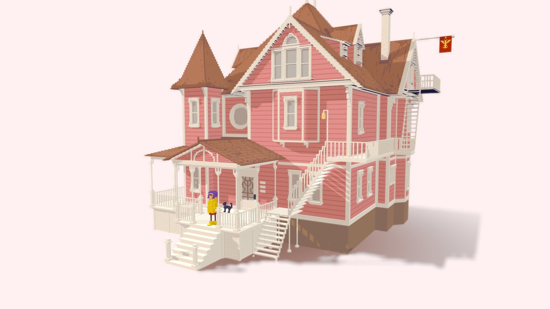 Coraline_house 3d model