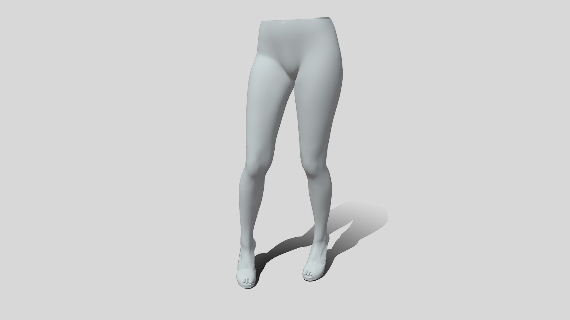 Women Bottom Part with Stylish Pose Model 3d model