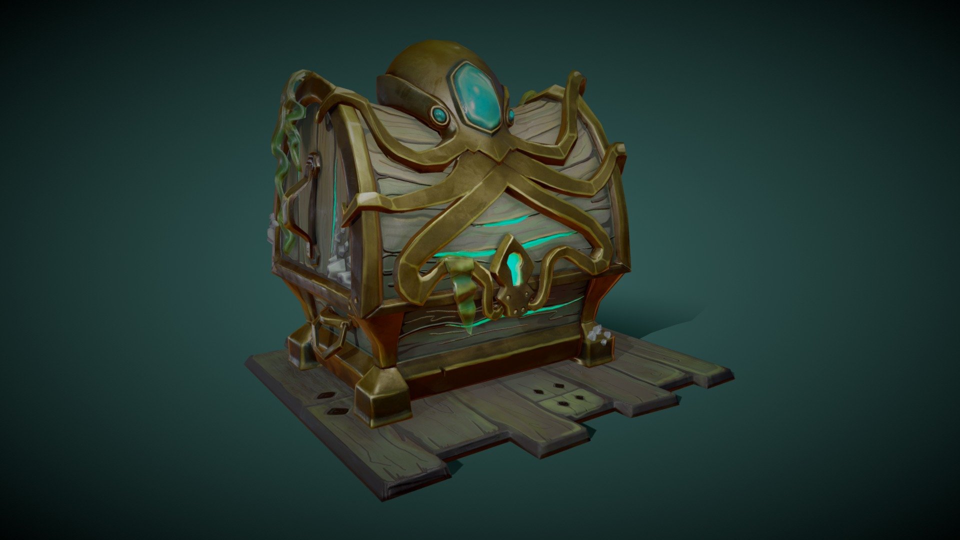 The treasure in the deep 3d model