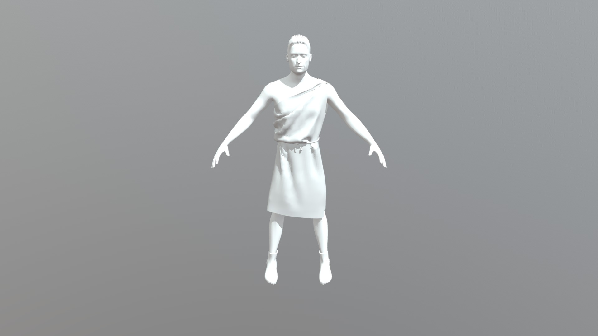 Hombre Toga Joven 3d model