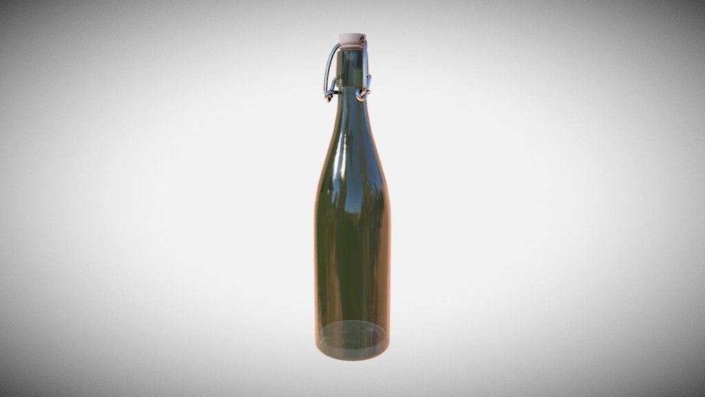 Glass Bottle 3d model