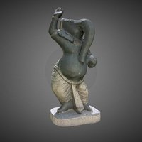 Dancer Ganesh Low Poly