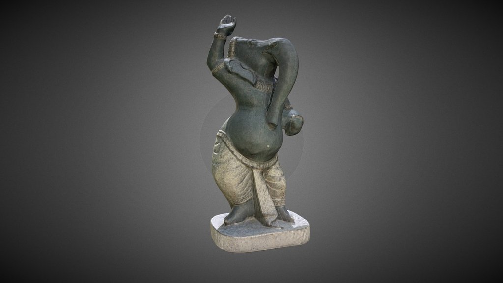 Dancer Ganesh Low Poly 3d model