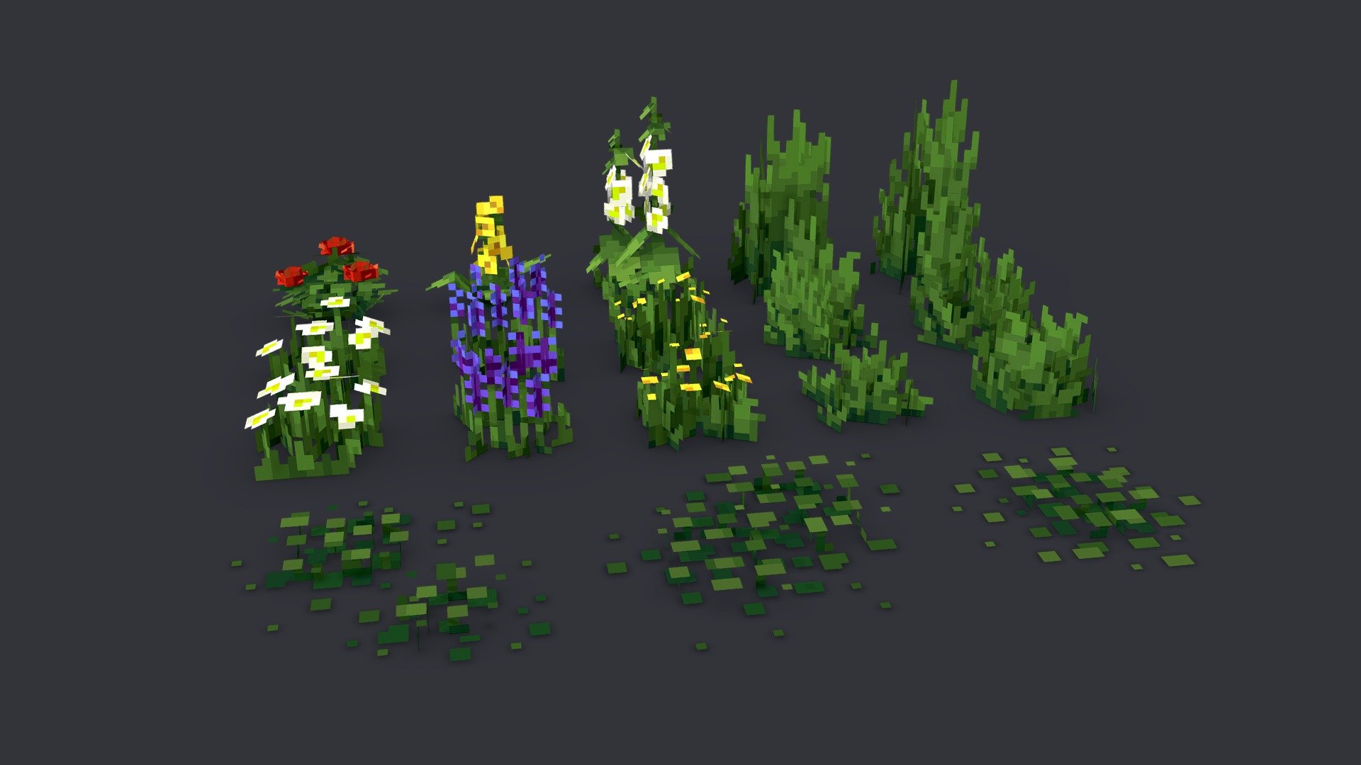 Fancy Foliage 3d model